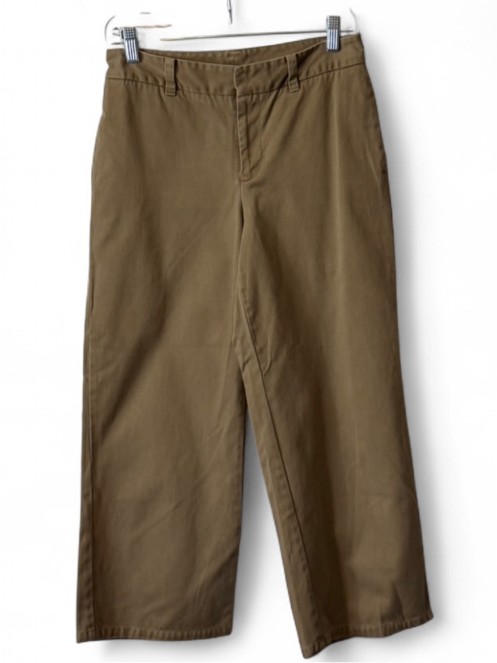 Vintage Y2K Gap Khakis Wide Leg Cropped Chino Pants, Women's Size 4 - Picture 2 of 12